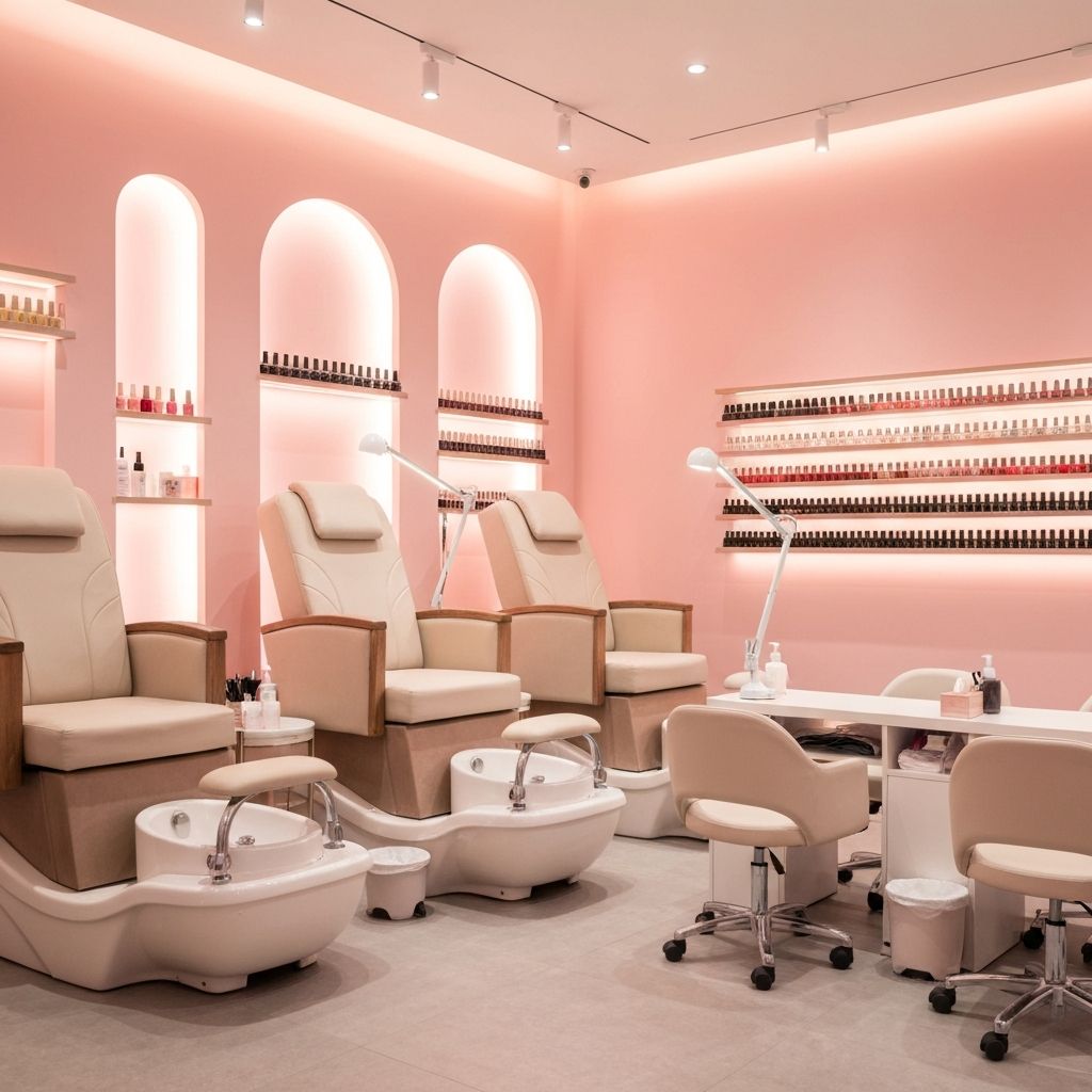 Interior of Beauty 4 Life nail salon at Altona Gate Shopping Centre
